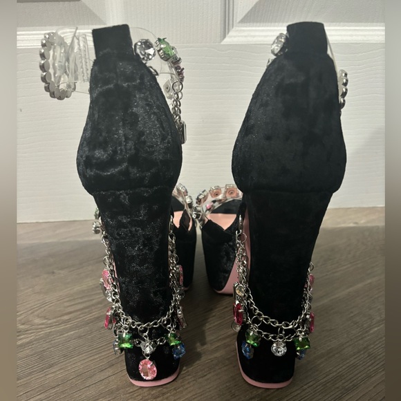 NWOB Dolls Kill / Sugar Thrillz Gem Holy Revelation Platform Heels - Picture 5 of 7